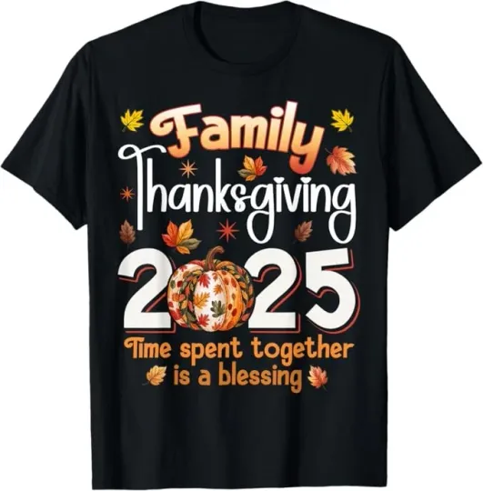 Discover Family Thanksgiving 2025 Crew Matching T-Shirt