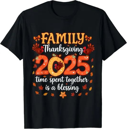 Discover Family Thanksgiving 2025 Matching Crew T-Shirt for Women