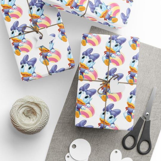 Discover Wrapping Papers, Disney Baby Wrapping Paper Collection Daisy For Baby Shower, Gift Wrap, Baby Gift, Disney Fan, Nursery Decor, Baby Shower