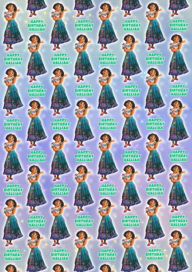 Discover DISNEY ENCANTO Personalised Birthday Wrapping Paper - Disney Personalised Birthday Gift Wrap - Disney Encanto Personalized Gift Wrap