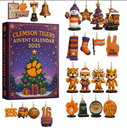 Clemson Advent Calendar 2D Gift For Christmas