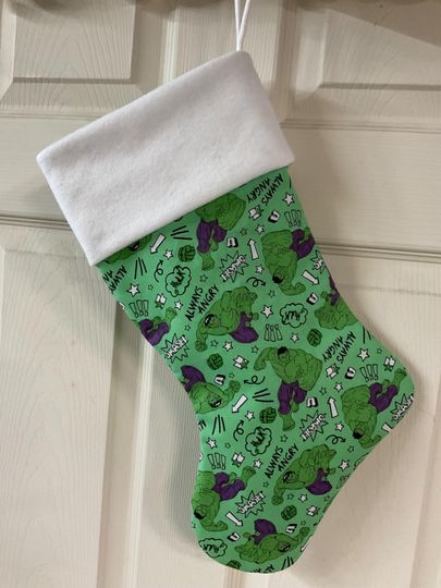 The incredible Hulk Christmas Stocking