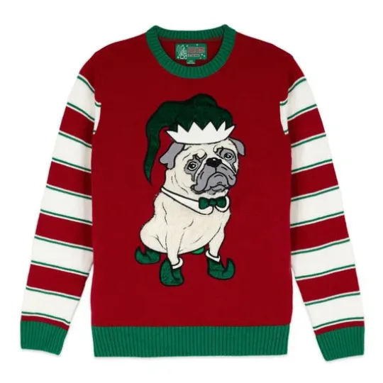 Discover Dressed To Impress Pug Ugly Christmas Sweater Unisex Holiday Gift