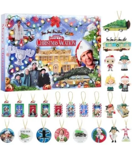 Discover National Lampoon’s Christmas Vacation Advent Calendar 24 Flat Acrylic Figures