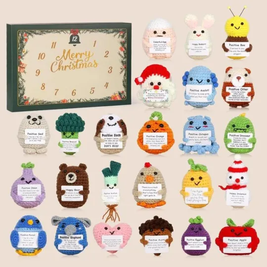 Discover 2025 Emotional Support Advent Calendar 24 Days Christmas 2D Acrylic Gift