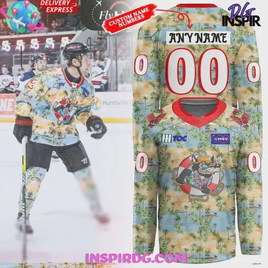 Discover Personalized Huntsville Havoc Margaritaville Night 2025 Hockey Jersey