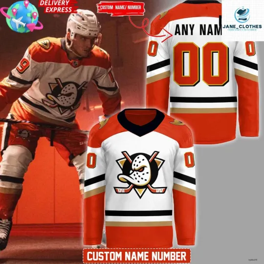 Personalized Anaheim Ducks 2025 Men's Hockey Jersey Classic Style Unisex Fit