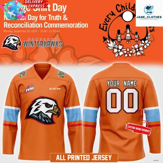 Discover Personalized Portland Winterhawks 2024 Kids Hockey Shirt