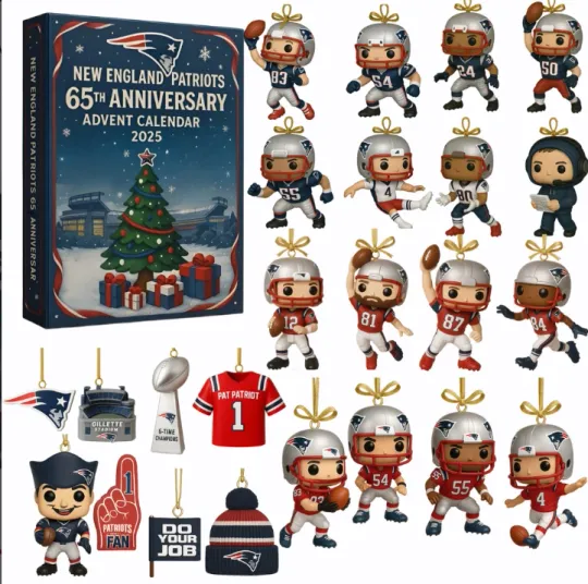 New England Patriots Advent Calendar 2D Gift For Christmas