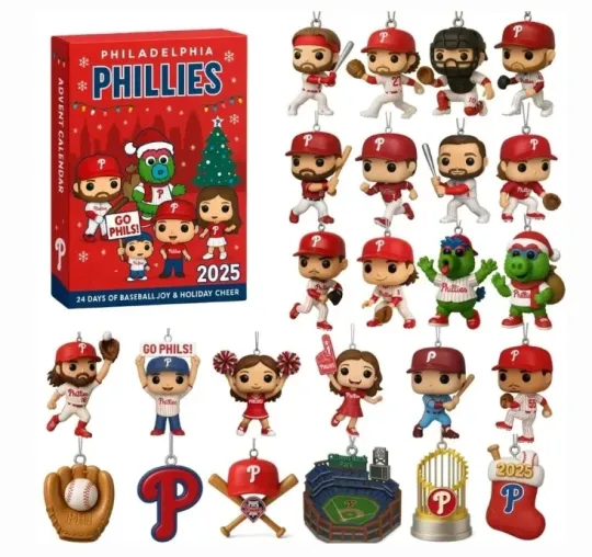 Phillies Advent Calendar 2D Gift For Christmas