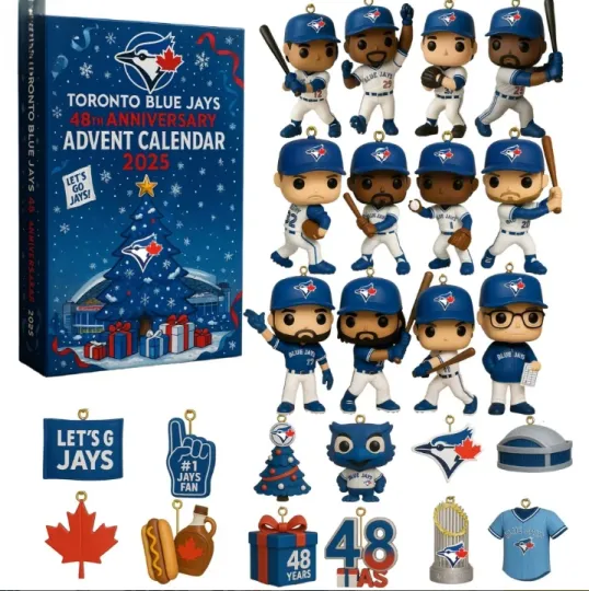Discover Toronto Blue Jay 48th Anniversary 2025 Advent Calendar 2D Gift For Christmas