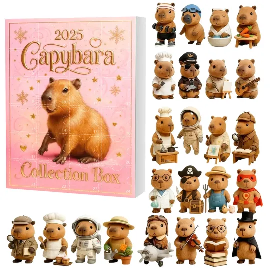 Discover Capybara Advent Calendar 2025 24 Days Countdown With 24 Uniquely Collections