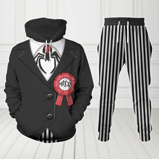 Halloween Nightmare Before Christmas Cosplay Costume Hoodie Jogger