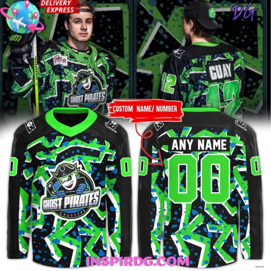 Discover Personalized Savannah Ghost Pirates 2025 Retro Night Hockey Jersey Unisex