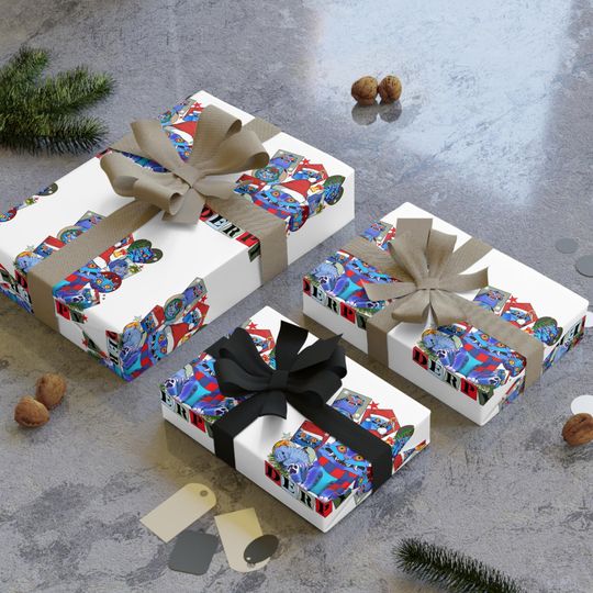 K-Pop Demon Hunter Huntrix Derpy Christmas Wrapping Paper Roll