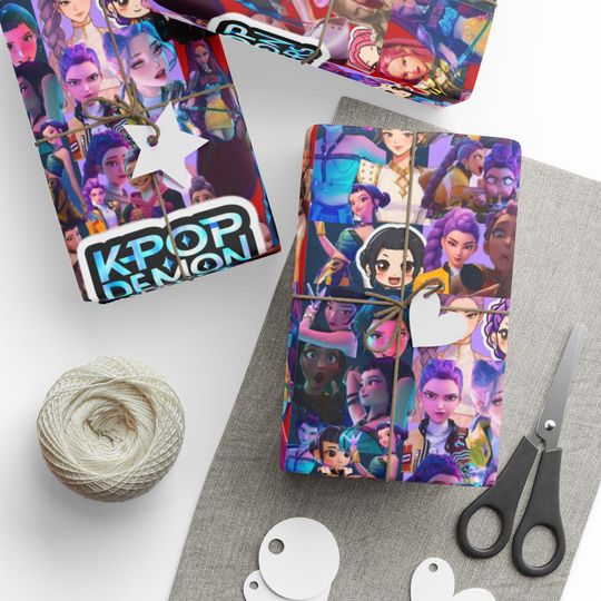 Discover K-Pop Demon Hunter Wrapping Paper