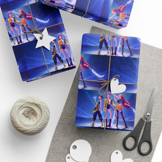 Discover K-Pop Demon Hunters Wrapping Paper Roll, Gift Wrap for Birthdays, Holidays, Special Occasions, Unique Designs for Celebrations