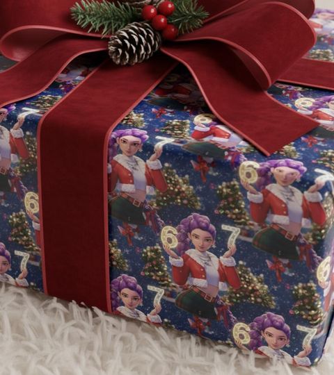 67 Six-Seven Rumi, KPOP Demon Hunters Wrapping Paper, Festive Wrapping Paper for Holidays | Gen Alpha Viral 67 Six-Seven Meme