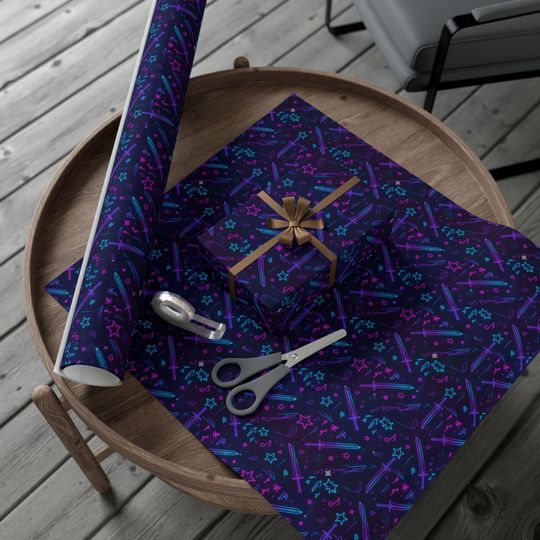 Discover Wrapping Paper Roll, K-Pop Demon Hunter Theme, Gift Wrap Sheets, Decorative Paper, Unique Craft Supplies