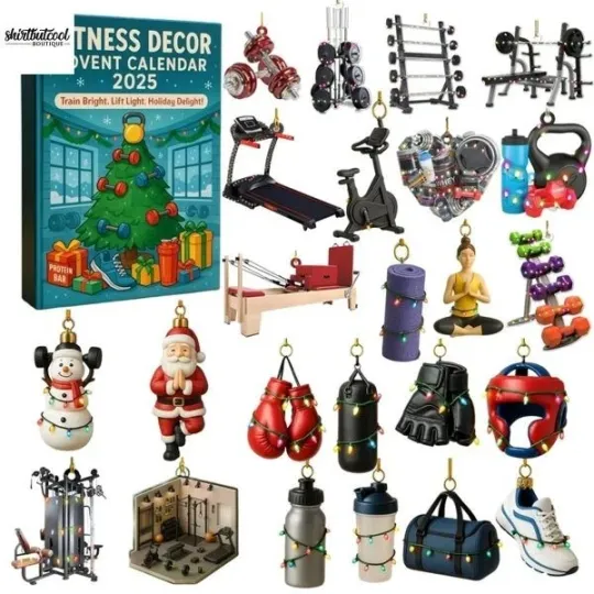Discover HOT!!Fitness Inspired 2025 Advent Calendar 24-Day Holiday Countdown Gift Set