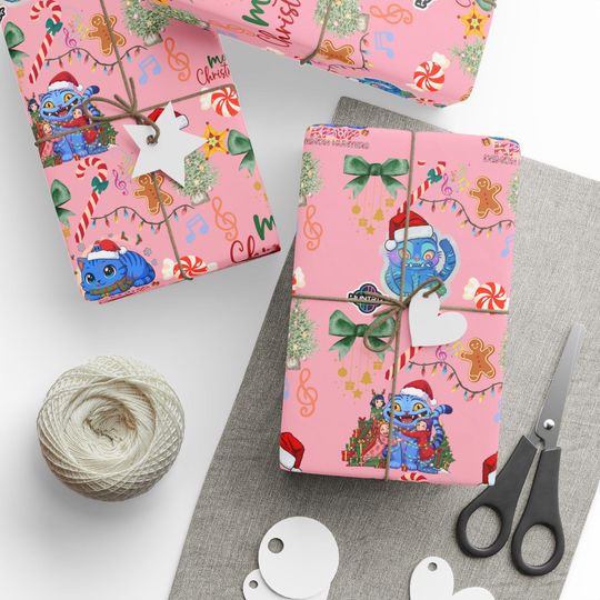 Kpop Demon Hunters Cute Derpy Tiger Christmas Wrapping Paper - Unique Gift Wrap, Holiday Gift, Cute Design, Kawaii Stationery, Gift