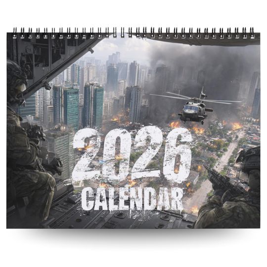 Discover 2026 Military Wall Calendar: Army Images, Monthly Planner