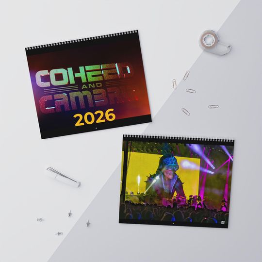 Discover Coheed and Cambria 2026 Wall Calendar - Live in Concert Photography