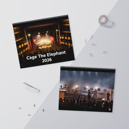Discover Cage The Elephant 2026 Wall Calendar - Live in Concert Photography