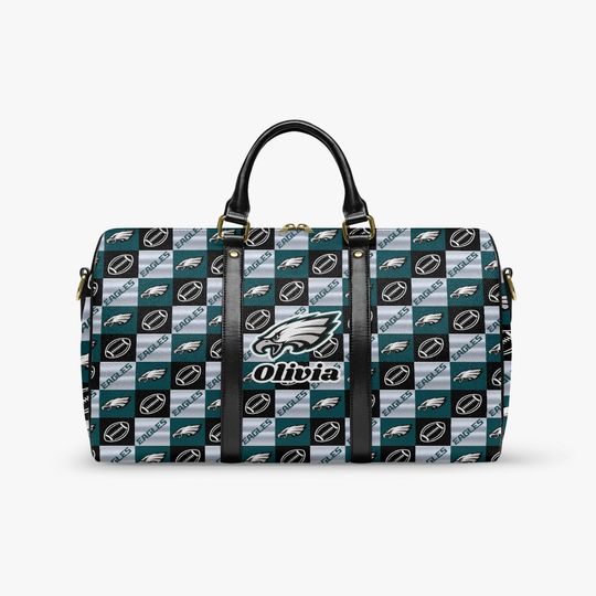 Discover Custom Name PU Duffle Bag for Football Fans