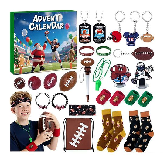 Discover Basketball/Rugby/Baseball Advent Calendar 2025 Christmas Countdown Calendar Holiday Calendar Gift For Teenagers Xmas Gift Set