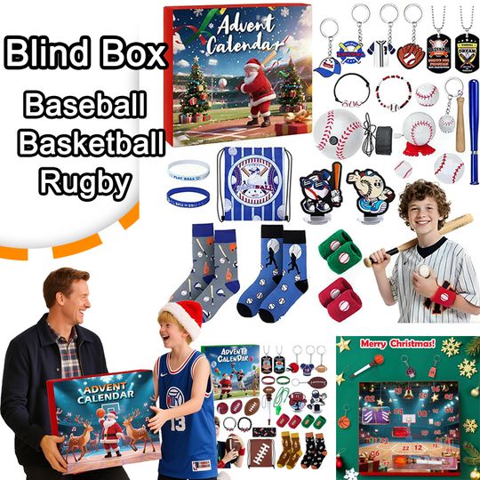 Discover Christmas Ball Sports Merchandise Advent Calendar 2025 Countdown Kids Adult Pendant Socks Bracelet Gift Blind Box Special Props