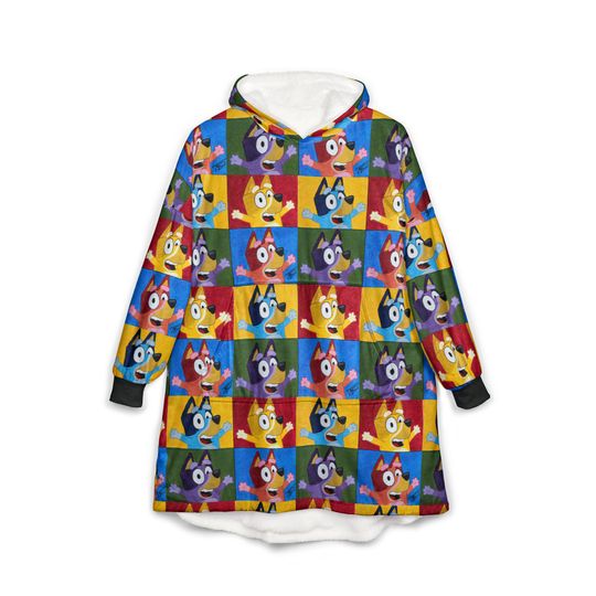 BlueyDad Warhol Unisex Hooded Blanket