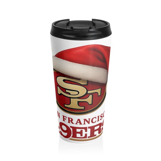 Festive Stainless Steel Travel Mug SF 49ers