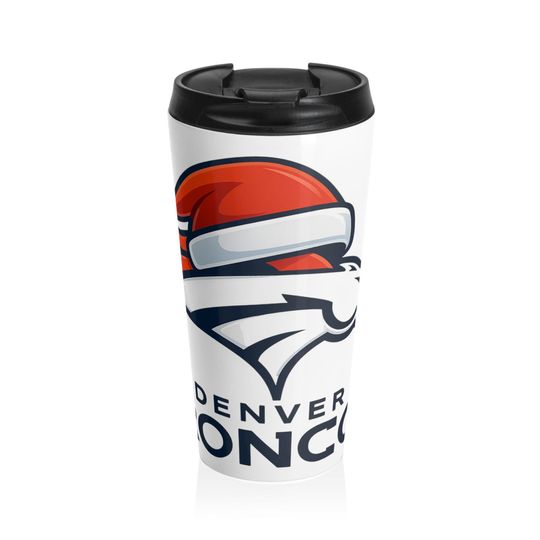 Denver Broncos Stainless Steel Travel Mug