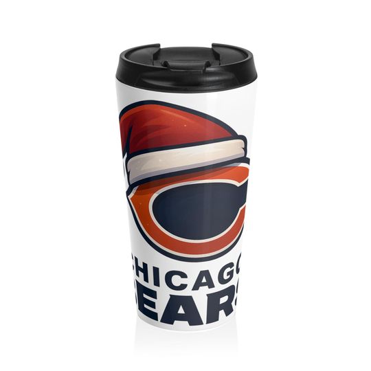 Chicago Bears Christmas Travel Mug
