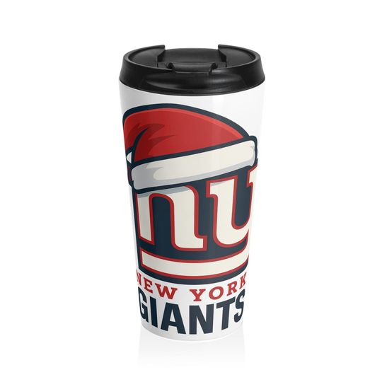 New York Giants Holiday Stainless Steel Travel Mug