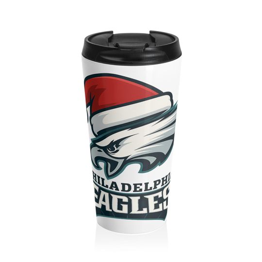 Holiday Stainless Steel Travel Mug - Philadelphia Eagles Design