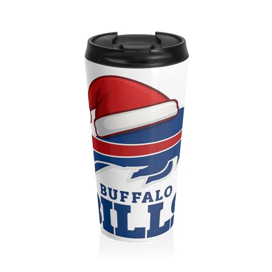 Buffalo Bills Christmas Travel Mug