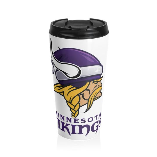 Minnesota Vikings Stainless Steel Travel Mug