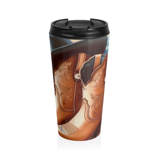 Western Romance Stainless Steel Travel Mug