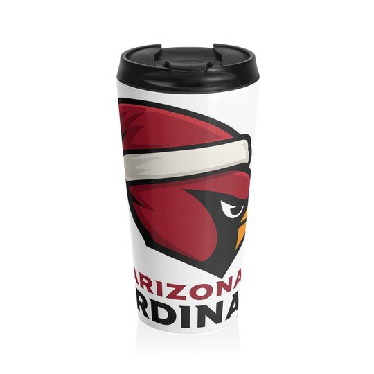 Custom Stainless Steel Travel Mug | Arizonna Cardinals