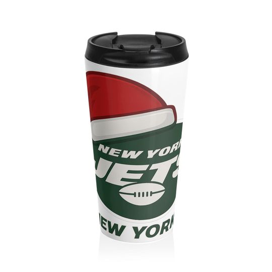 NY Jets Stainless Steel Travel Mug