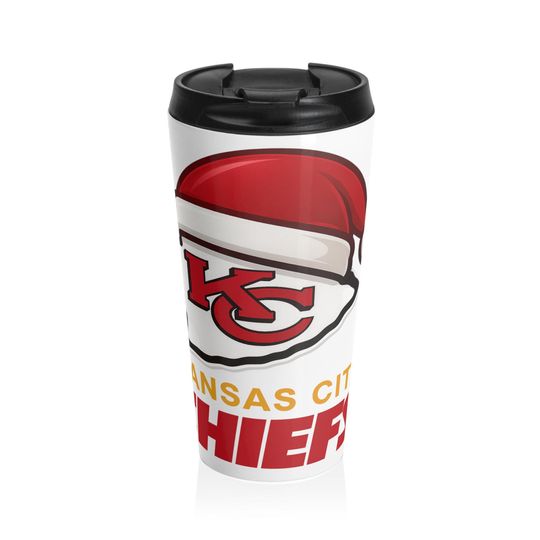 Kansas City Chiefs Santa Travel Mug