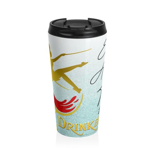 Drinkerbell on Pastel Wine, Whimsy & Wings Travel Mug