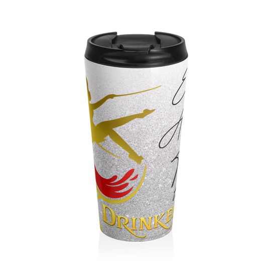 Drinkerbell on Glitter  Sparkle While You Sip Travel Mug