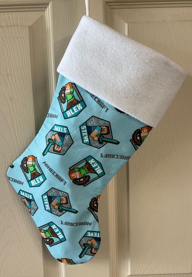 Minecraft  Christmas Stocking