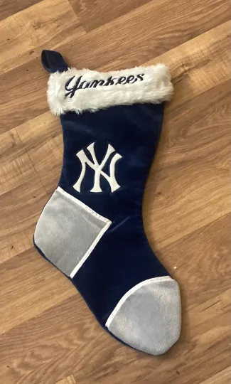 Discover New York Yankees Christmas Stocking 17x8in Genuine MLB Merchandise Brand New!