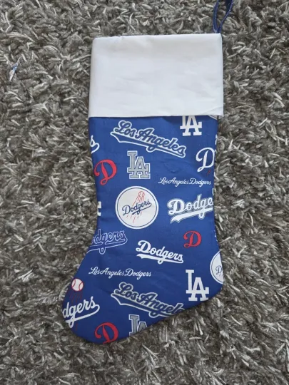 LA Dodgers Handmade CHRISTMAS Stocking 18 Inches