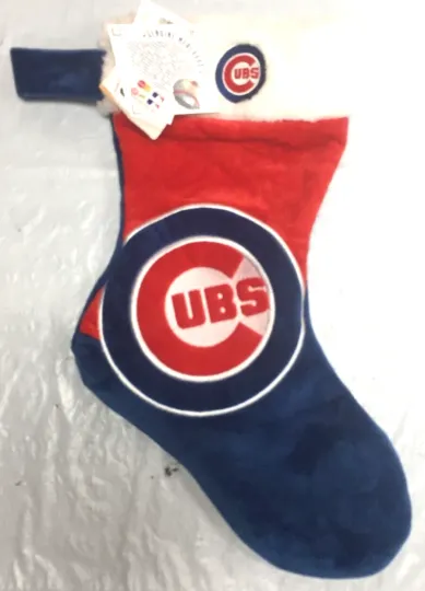 Discover CHICAGO CUBS MLB 16" Colorblock Christmas Stocking