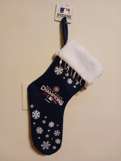 Chicago Cubs 2016 World Series Champions Christmas Stocking